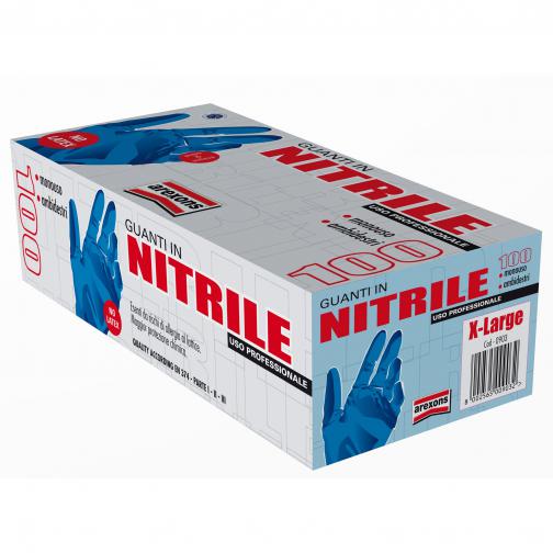 Guanti nitrile - tg xl - conf.100 pz.