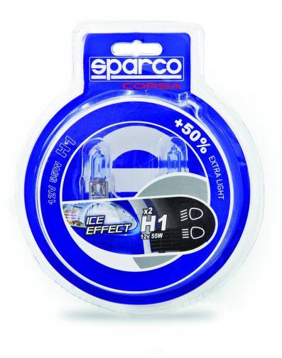 Coppia lampade sparco +50xb ice effect-h4