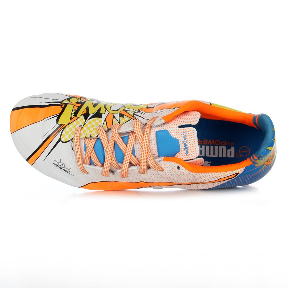 Puma Football Shoes Evopower 2 2 Pop Fg White Orange Clown Fish