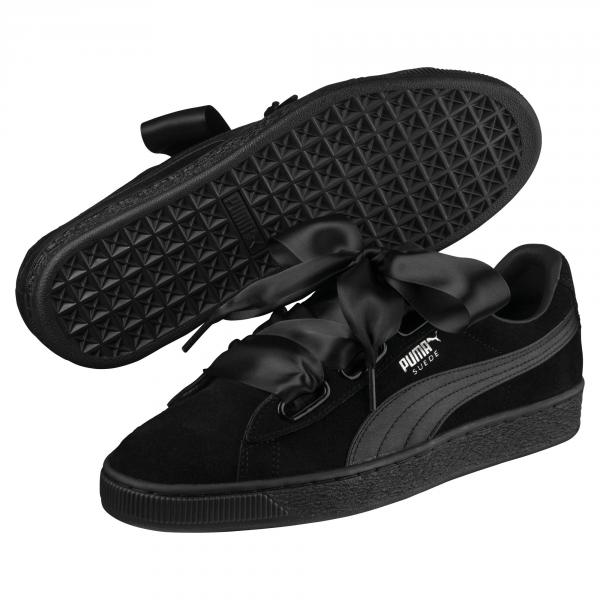 puma black shoes suede