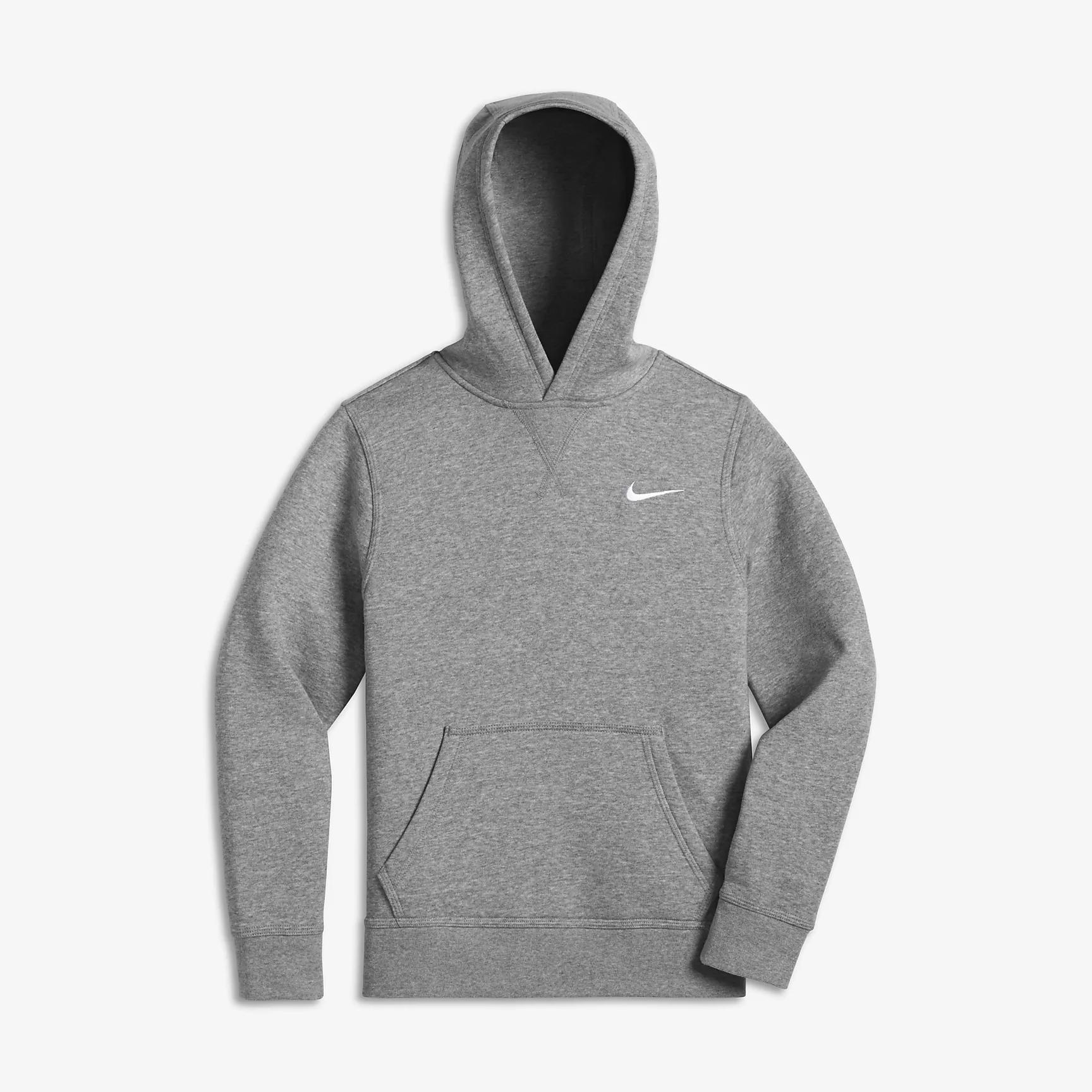 grey nike hoodie junior