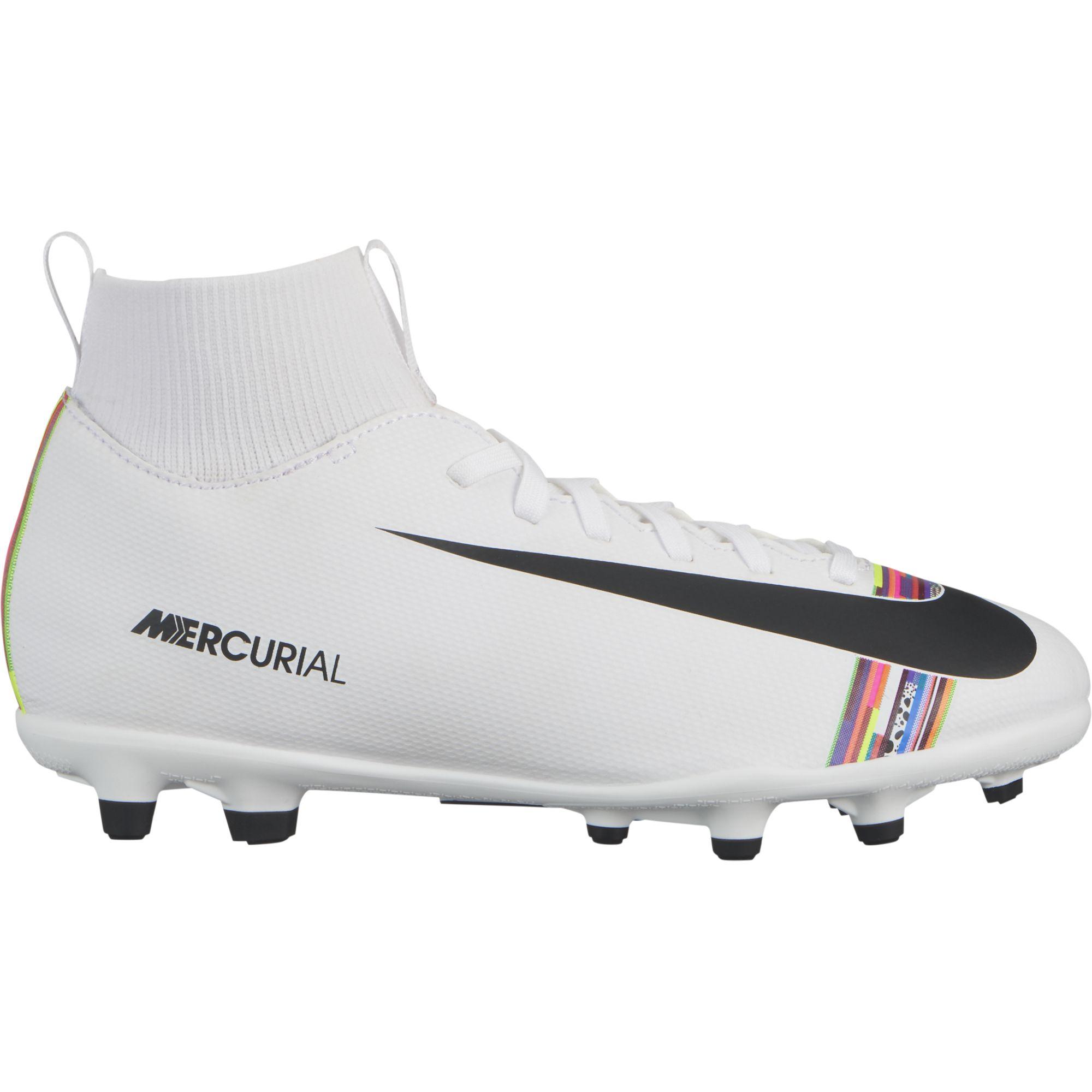 white cr7 boots