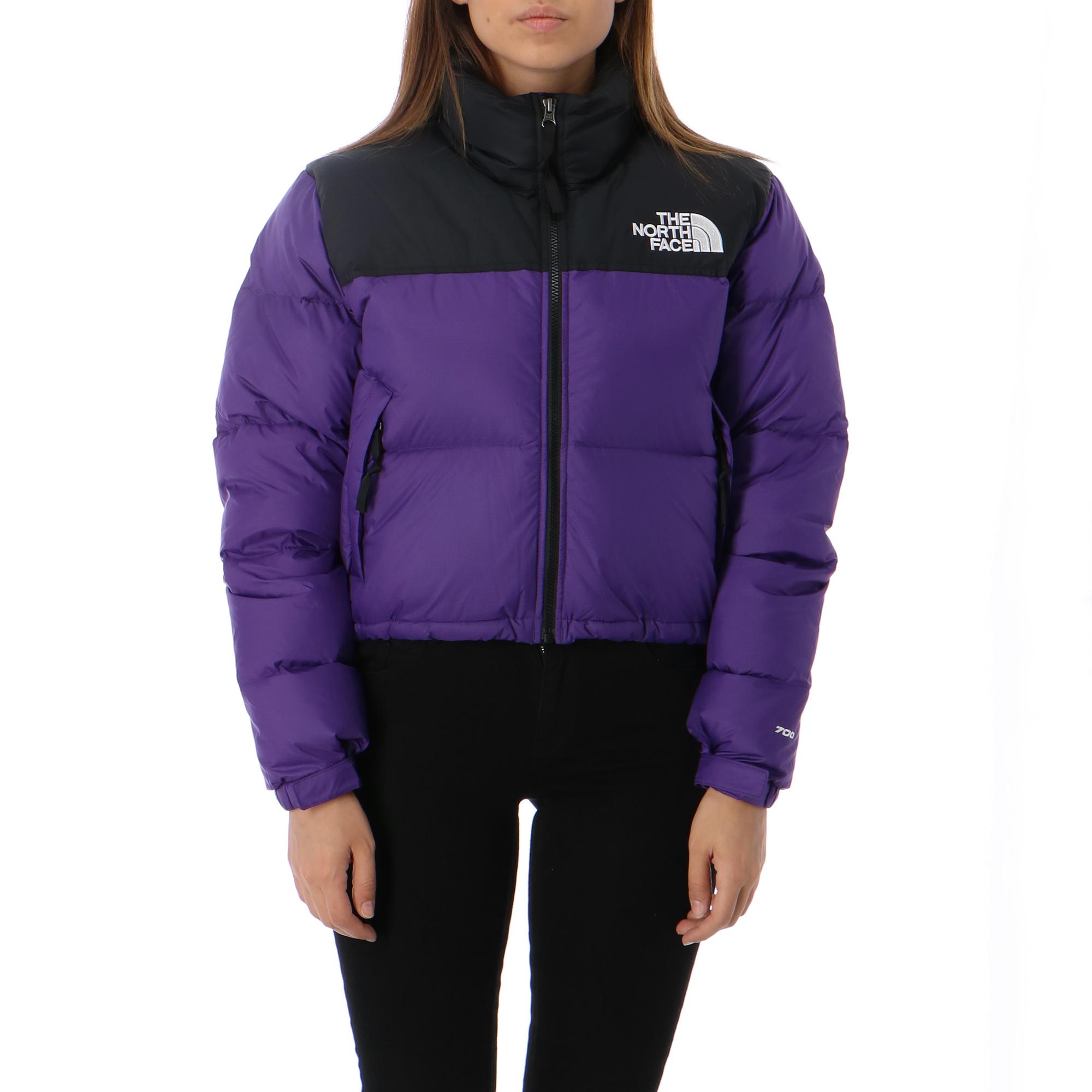 north face puffer jacket purple