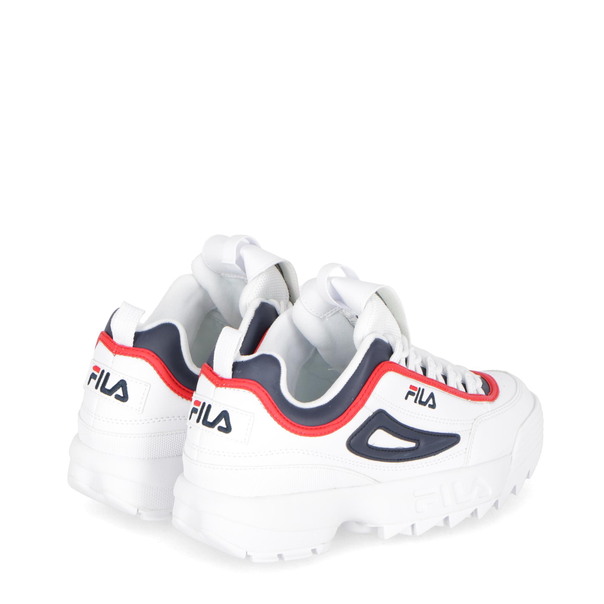 fila disruptor orange white