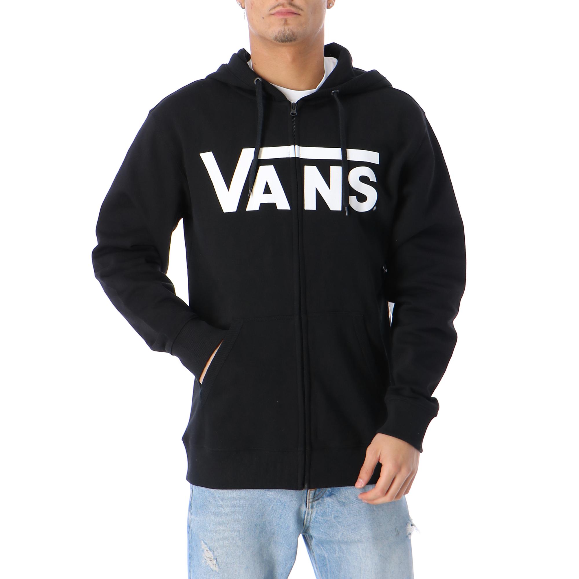 vans classic hoodie black