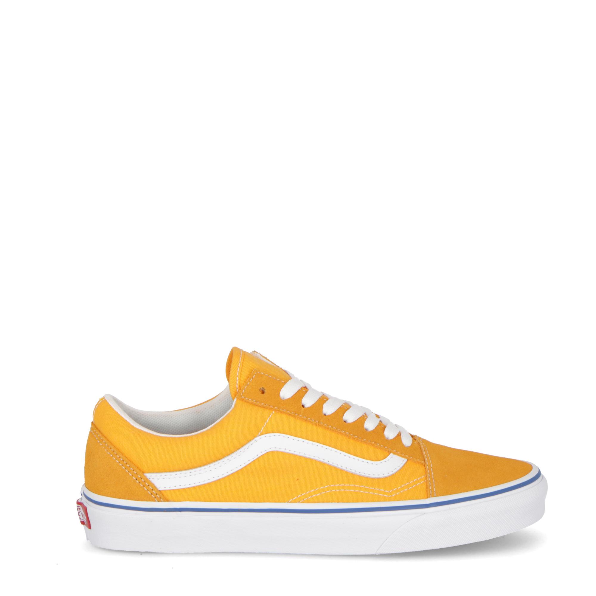 vans old skool yellow & true white skate shoes