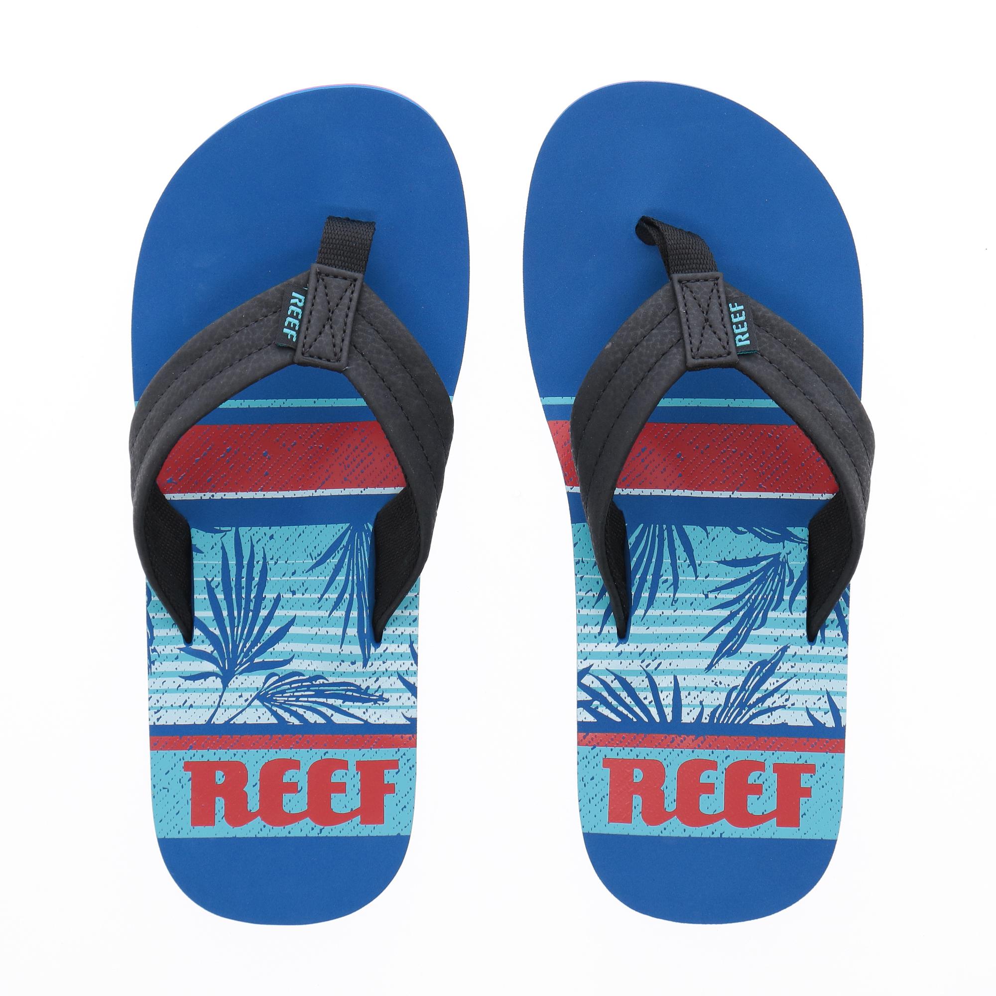 reef blue flip flops