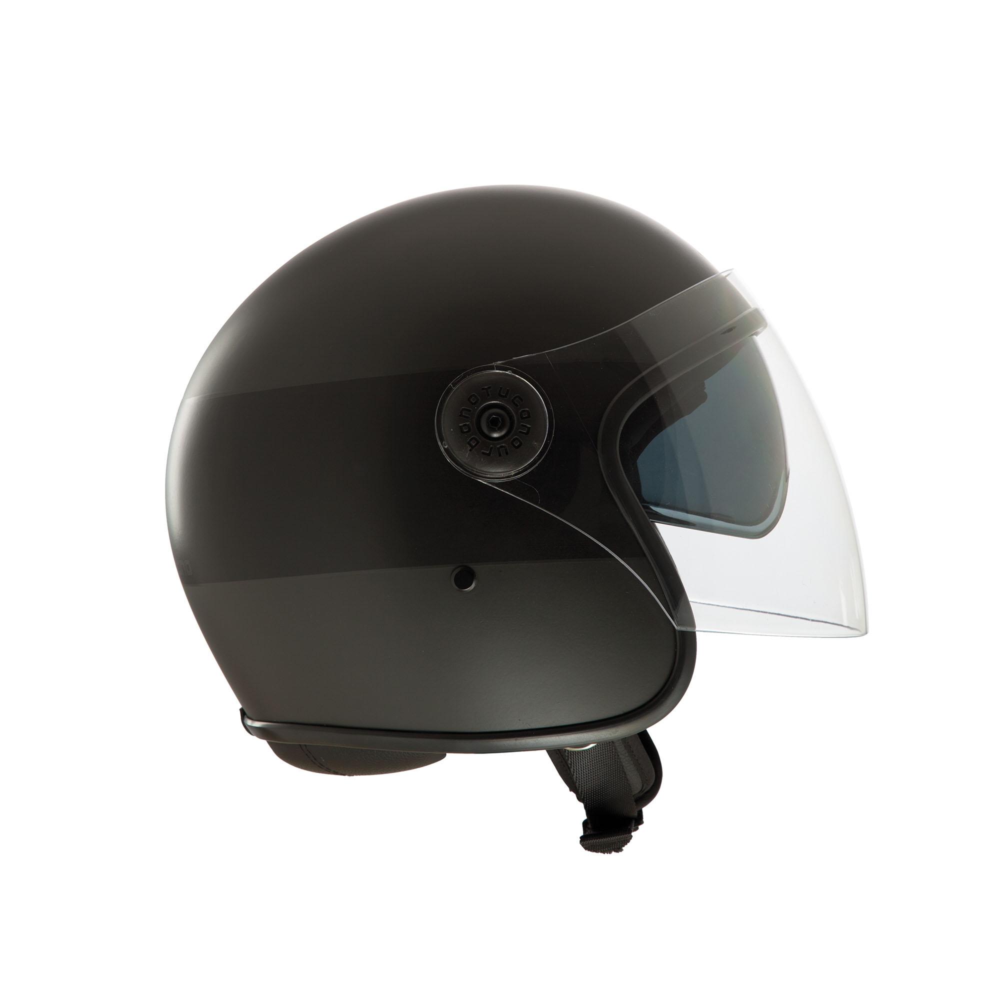 Casque Jet Eljet Gris Foncé Mat Tucano Urbano
